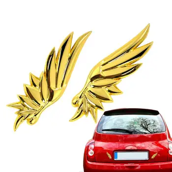 Автомобильная наклейка Ангел из сплава металла Автомобильные наклейки Stcker Металлическое Крыло Ангела Украшение автомобиля с эмблемой-наклейкой, хромированный 3D значок, эмблема, наклейка
