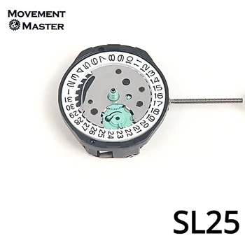 Новый кварцевый механизм Single Calendar SL25 Дата на 3/6 Женские часы 3Hands Ремонт часового механизма Запасные части