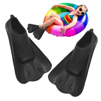 Ласты для подводного плавания Короткие Тренировочные ласты для плавания унисекс Дренажный дизайн Инструмент для подводного плавания для детей взрослых мужчин и женщин