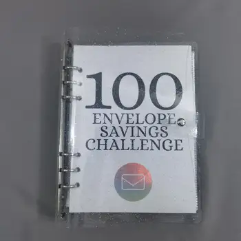 Достигайте целей с конвертом Binder Money Saving Challenge Binder 100-дневный конверт для конвертов Money Saving Challenge - простое развлечение для пар