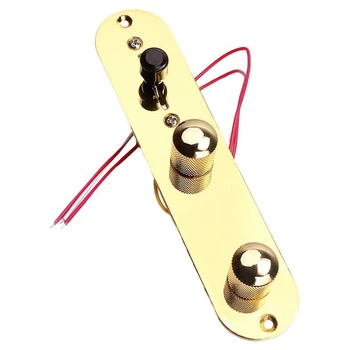 Качественная пластина седлового моста, пластина управления 3-ходовым переключателем для частей электрогитары, гитарный аксессуар Золотого цвета