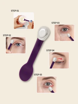 1 шт. Мини-металлический аппликатор для крема для глаз, роликовый массажер для лица, палочка для массажа глаз, палочка для девочек и женщин для массажа лица
