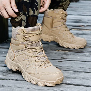 Новые тактические ботинки, мужские военные спортивные тренировочные ботинки, уличная альпинистская походная обувь, мужская армейская обувь для пустыни 39-46 размера