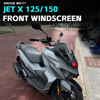 Для SYM JET X JET-X 125 Jet-x 150 Аксессуары для мотоциклов Лобовое Стекло Ветровой Козырек Ветрозащитный Комплект ДЛЯ Sym JET-X