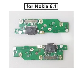 для Nokia 6.1 USB порт зарядного устройства Разъем док-станции печатная плата Ленточный гибкий кабель запасные части для ремонта экрана телефона
