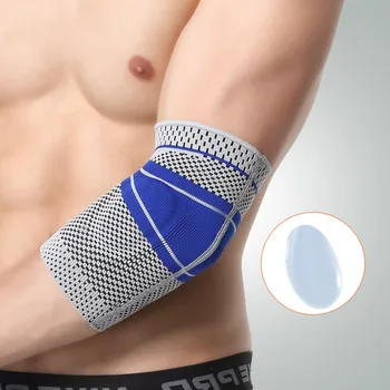 1шт теннисный бандаж для гольфа Защита для локтей с внутренними гелевыми накладками компрессионный рукав для рук Баскетбол Волейбол Спорт