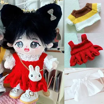 Модная кукольная одежда, повязка на голову в кошачьем стиле, сумки с кроликами, шапки-свитера, повседневная одежда, шорты-свитера для кукол