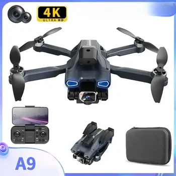 Складной квадрокоптер A9 Drone с камерой 6K HD FPV, профессиональные игрушки, Дрон, аэрофотосъемка, вертолет для обхода препятствий