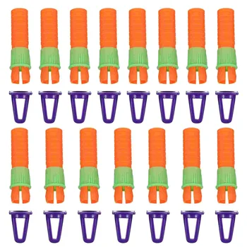 15 Шт Наполнитель для масляной пастели Держатели для мела для учителей Металлический Карандаш Пластиковый Колпачок для карандаша