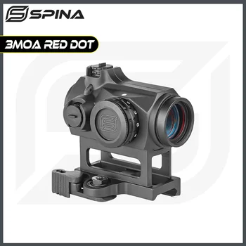 Оптический Прицел SPINA OPTICS 3 MOA 1x22 Red Dot IPX6 с креплением QD Для Тактической охоты 12ga .223 AR15 5,56 7.62x39 .308win и т. Д