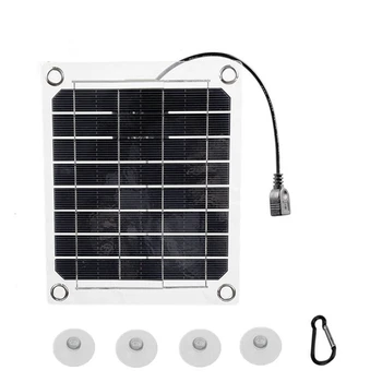 10 Вт Двусторонняя Солнечная Панель Для Производства Электроэнергии Из Монокристаллического Кремния USB Для Зарядки Мобильного Телефона Солнечная Панель