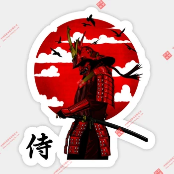 Индивидуальность Японский Воин-самурай Наклейка на гоночный шлем Виниловая Наклейка для тележки, стола, Скейтборда, Холодильника Passat Peugeot