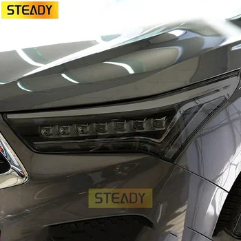 2 шт Восстановление защитной пленки для автомобильных фар, Прозрачная защита, черная наклейка TPU Для аксессуаров Acura RDX 2019 2020