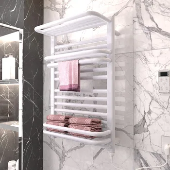 Модная умная электрическая вешалка для полотенец с подогревом для домашней ванной комнаты