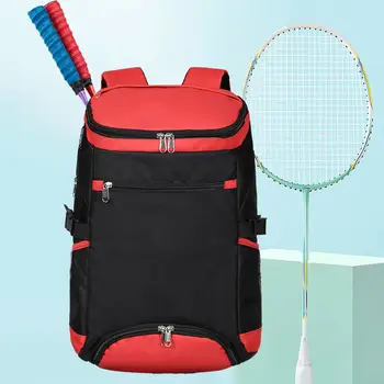 Теннисный рюкзак, сумка для ракеток большой емкости, Рюкзак для пиклбола, Бадминтона, ракеток для сквоша, мячей, аксессуаров
