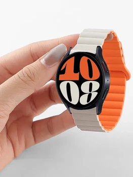 20мм 22мм Силиконовый ремешок Для Samsung Galaxy watch 6/4/5 pro/3/active 2 браслет amazfit с Магнитной Петлей HUAWEI watch GT 2e 3 band