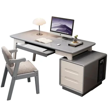 Роскошные офисные столы из дерева, современная простота, кабинет, спальня, Домашний офис, Настольные Компьютерные бюро, Удобная Рабочая мебель