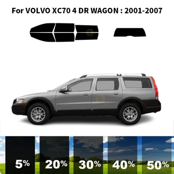 Предварительно Обработанная нанокерамика car UV Window Tint Kit Автомобильная Оконная Пленка Для VOLVO XC70 4 DR WAGON 2001-2007