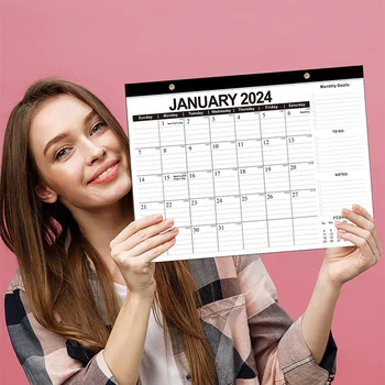 1 комплект Креативного Круглогодичного планировщика Календарь на 2024 год Бумажный Календарь Бытовой Настенный Календарь Годового расписания