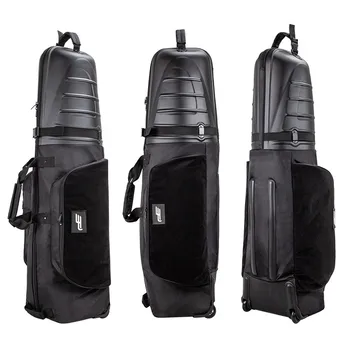 Авиационная дорожная сумка для гольфа PlayEagle с жестким верхом на колесах, жесткий чехол, складной с опорной штангой, Новая портативная сумка для гольфа 2023 HKB001