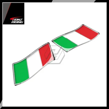 Для Aprilia Vespa Ducati Monster Наклейка С Флагом Италии Автомобиль Мотоцикл Италия Наклейки 3D Смола