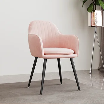 Эргономичный обеденный стул для гостиной, свадебный отель, современный дизайнерский Роскошный обеденный стул, Розовая столовая мебель для кухни Sillas Salon