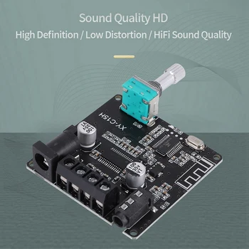 XY-C15H MINI Bluetooth 5.0 Беспроводной аудио Цифровой усилитель мощности Стерео плата 20Wx2 Bluetooth Amplificador App Control
