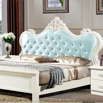 Деревянный мебельный гарнитур для спальни, двуспальная кровать King Size, современный каркас кровати