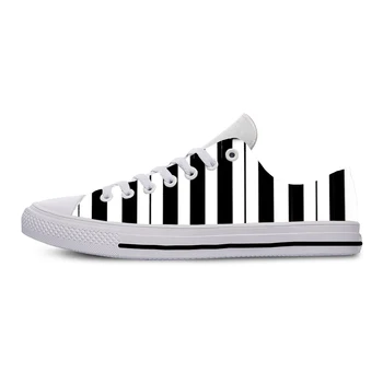 Художественная эстетика клавиатуры пианино, Летняя модная обувь для настольной игры, легкая повседневная обувь с низким верхом, Дышащие мужские И женские кроссовки