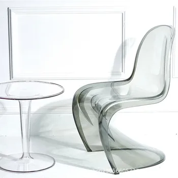 Скандинавский Современный Минималистичный Креативный Акриловый Пластиковый стул Ghost Beauty, Кристально Прозрачный