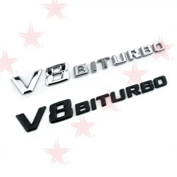 Автомобильная эмблема, логотип автомобиля, значок BITURBO Elblem, наклейка на кузов автомобиля Mercedes