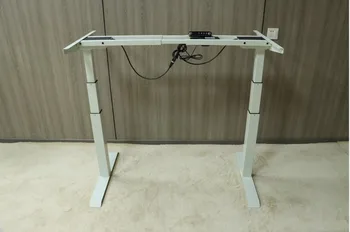 Двухмоторный Трехсекционный электрический подъемный стол с трехсекционными ножками 100-240 В, регулируемая по высоте рама подъемного стола Smart Desk