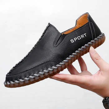 Кроссовки Обувь для мужчин 2023 Модные кожаные повседневные Лоферы ручной работы высокого качества, Бесплатная доставка, роскошная мужская обувь большого размера