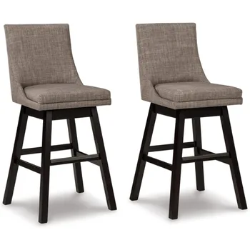 Фирменный дизайн от Ashley Tallenger, 30-дюймовый мягкий поворотный барный стул для паба высотой 2 см, светло-серый