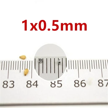 500шт Крошечные Мини-Магнитные Магниты 1x0.5 мм Маленькие Круглые Микро-Неодимовые Иманы Диаметром 1 мм x 0.5 мм Неодимовый Дисковый Датчик Mini 1*0.5