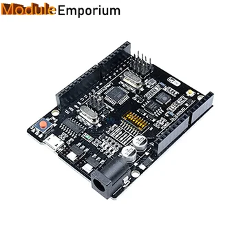 для Arduino для UNO R3 WiFi Плата разработки ATmega328P + WiFi + ESP8266 NodeMCU 32 МБ памяти USB-TTL CH340G