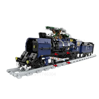 Высокотехнологичный городской ретро-поезд Steam Dongfang Express Expert Technical Train, строительные блоки, Классическая модель, игрушки, подарки, детские игрушки