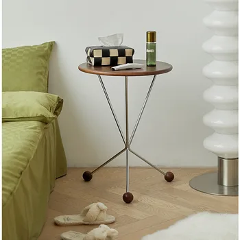 Современный приставной столик для гостиной, настольный диван из массива дерева, креативный кронштейн, комнатные столы, устойчивая несущая мебель для дома