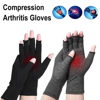 Компрессионные перчатки от артрита, Антиартритная терапия, облегчение боли в суставах, Зимние велосипедные перчатки для бега на открытом воздухе, теплые удобные перчатки
