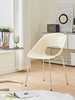 Современные минималистичные обеденные стулья, креативные стулья для дома для взрослых со спинками, железные стулья, табуретки