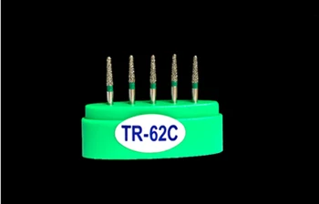 30шт (6 коробок) Стоматологические Алмазные Буры TR-62C Полировальная Дрель FG1.6mm Высокоскоростная Полировка Наконечника Стоматологические Заусенцы