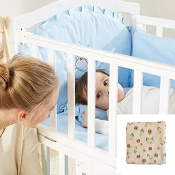 Успокаивающее детское одеяло N80C, Хлопчатобумажная муслиновая накидка для ванны, удобное одеяло для младенцев