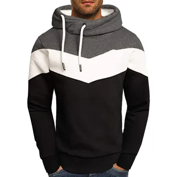 Мужское осенне-зимнее пальто, свитер разных цветов, топ с длинными рукавами, повседневный спортивный свитер с капюшоном