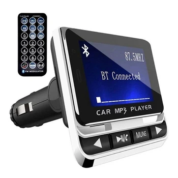 FM12B 1,44-дюймовый ЖК-экран Bluetooth Автомобильный MP3-плеер Громкая Связь Беспроводной FM-передатчик Радиоадаптер USB Автомобильное зарядное устройство