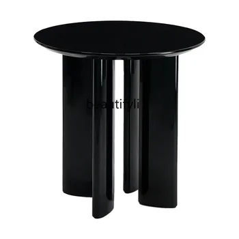 zq Диван из массива Скандинавского дуба, круглый стол, мини-журнальный столик, маленький столик, прикроватная тумбочка, круглый приставной столик