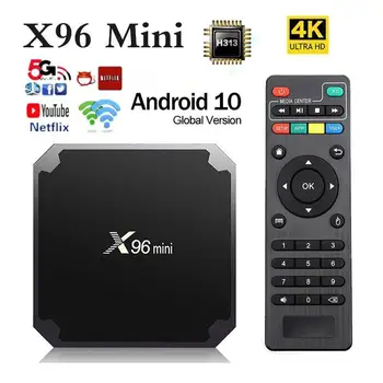 Оригинальный X96 mini tv box Android 10,0 ЧИП Четырехъядерный 2 ГБ 64 ГБ 5G/4G WiFi 4K UHD HDR 10 H265 мультимедийный плеер IPTV