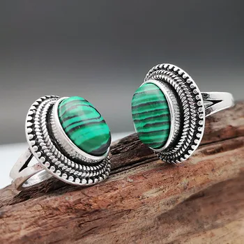 2023 Новый тренд Кольца с зеленым камнем в форме арбуза для женщин и мужчин, модные украшения, кольцо на палец Нежного серебряного цвета, подарки для вечеринок