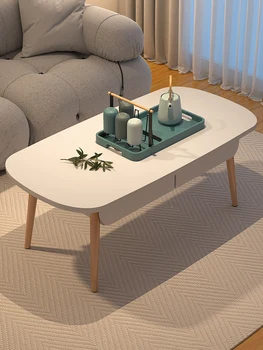 Журнальный столик для домашней гостиной, интернет-знаменитость, минималистичный небольшой блок, легкая роскошь, современный минималистичный приставной столик, чайный столик