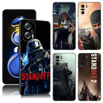 Горячая Игра STANDOFF-2 Черный Силиконовый Чехол Для Телефона Xiaomi POCO X3 X4 NFC F5 M3 M4 M6 X5 X6 Pro F3 F4 GT 5G C55 C65 M5
