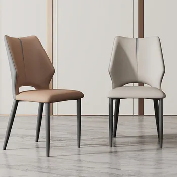 Скандинавские обеденные стулья из искусственной кожи, современные свадебные кухонные стулья, офисная банкетная мебель silla comedor для дома BL50DC